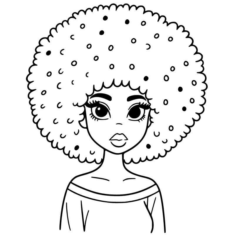 afro lady