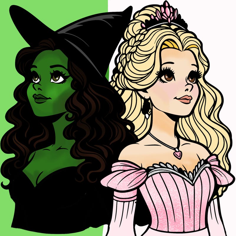 'elphaba and glinda (realistic)
