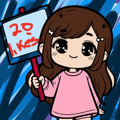 a girl holding a sign