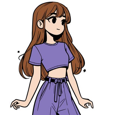 girl in a cute crop top