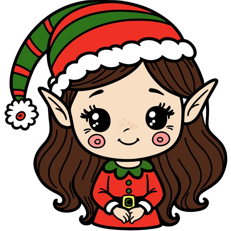 christmas elf girl