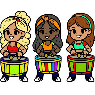women drummers batucada