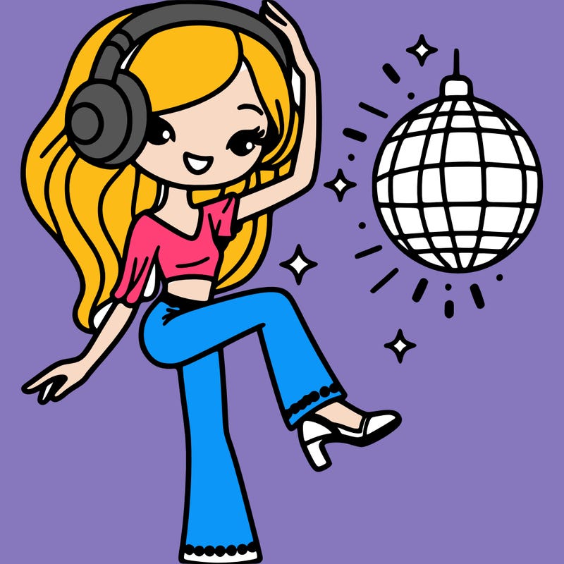 dancer with a disco ball