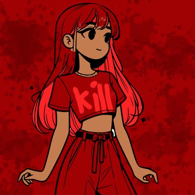 girl in a cute crop top