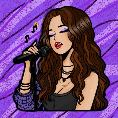 realistic female singer