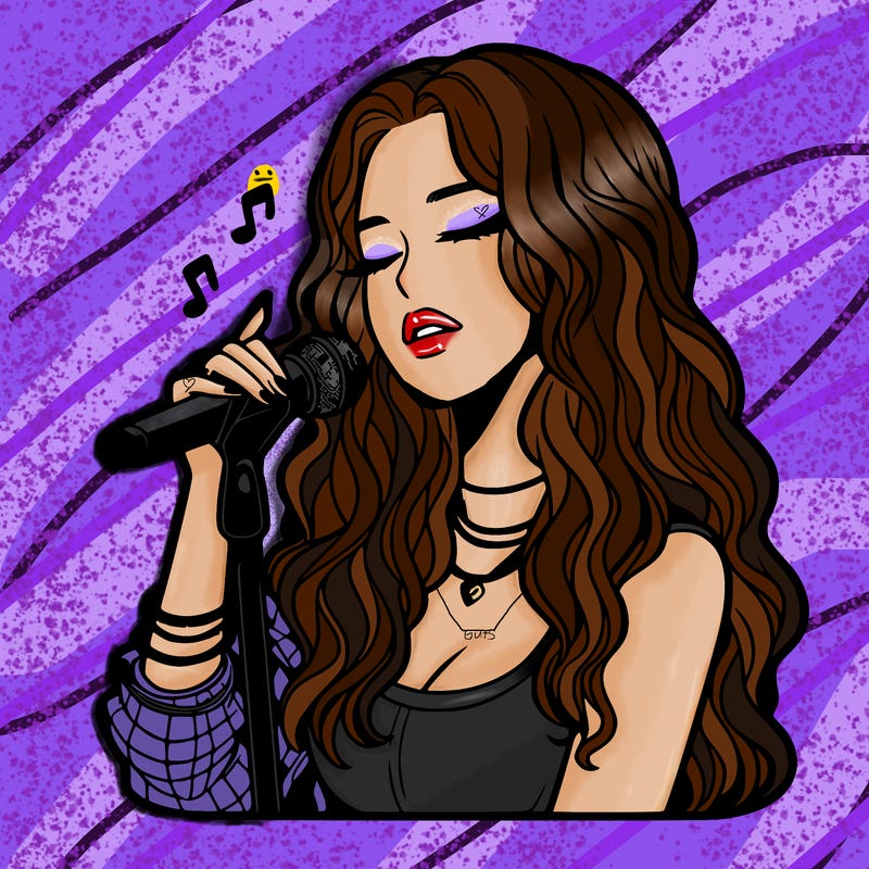 realistic female singer