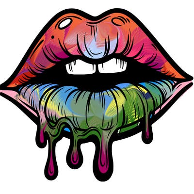 lips that look realistic and drip