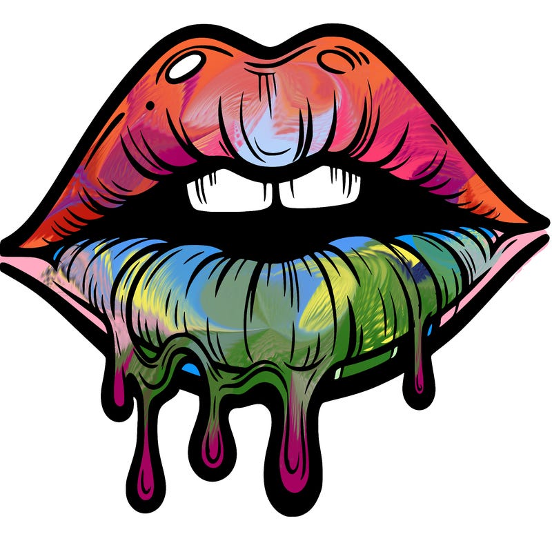 lips that look realistic and drip