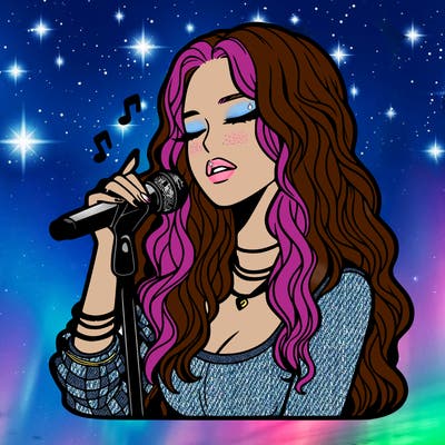 realistic female singer