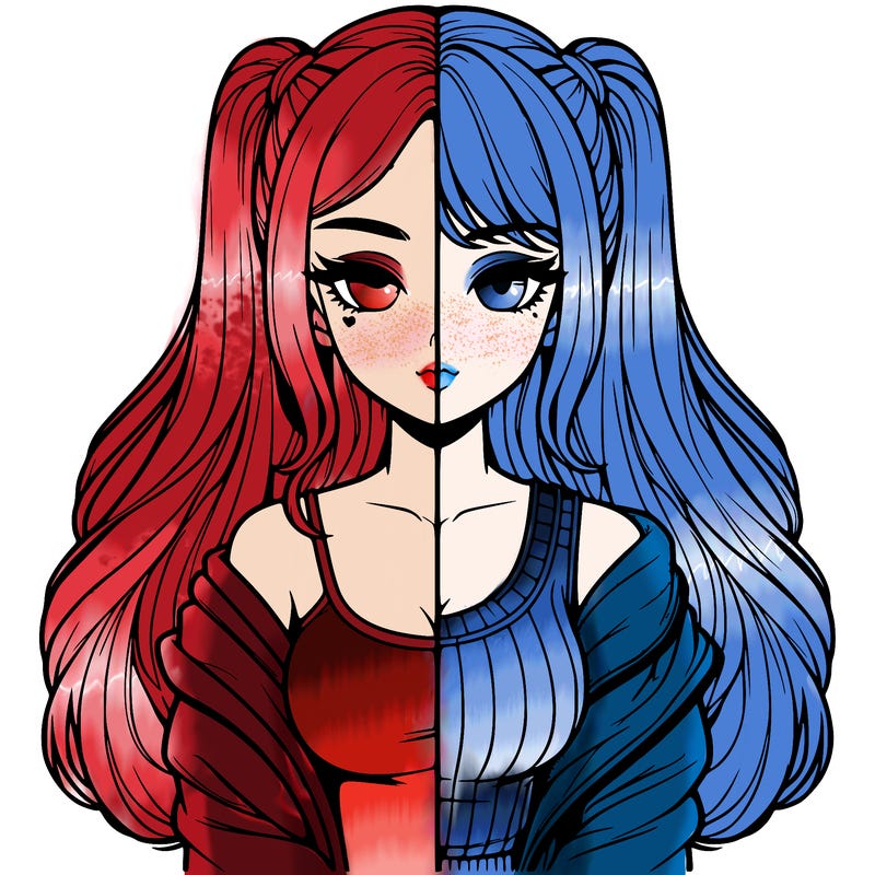 realistic girl split