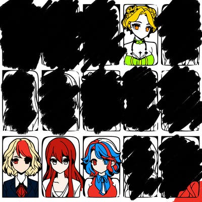 girls that look diffrent anime