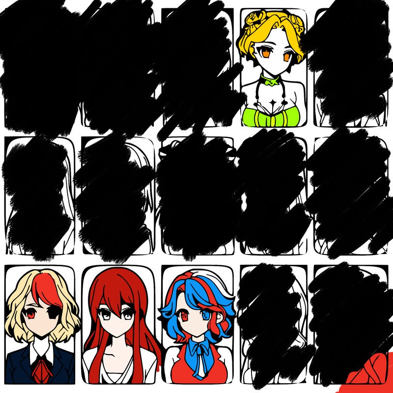 girls that look diffrent anime