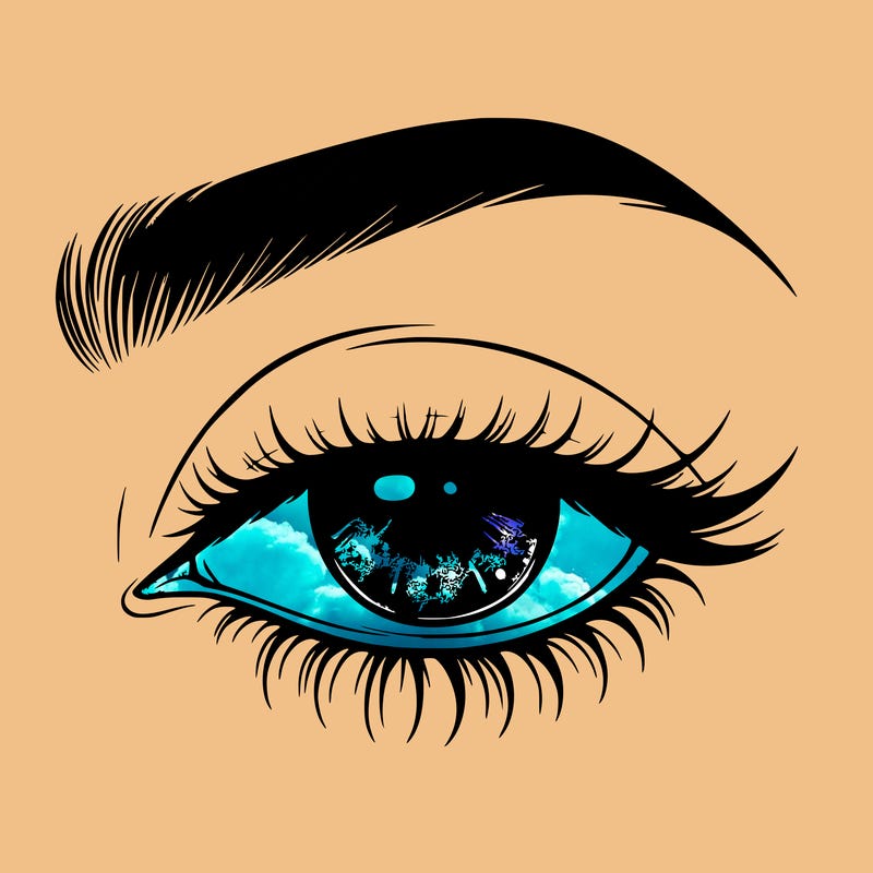 eye closed realistic