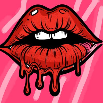 lips that look realistic and drip