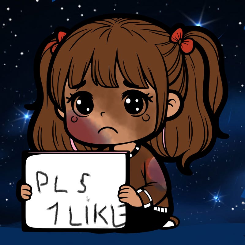 sad girl with a blank sign