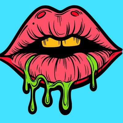 lips that look realistic and drip