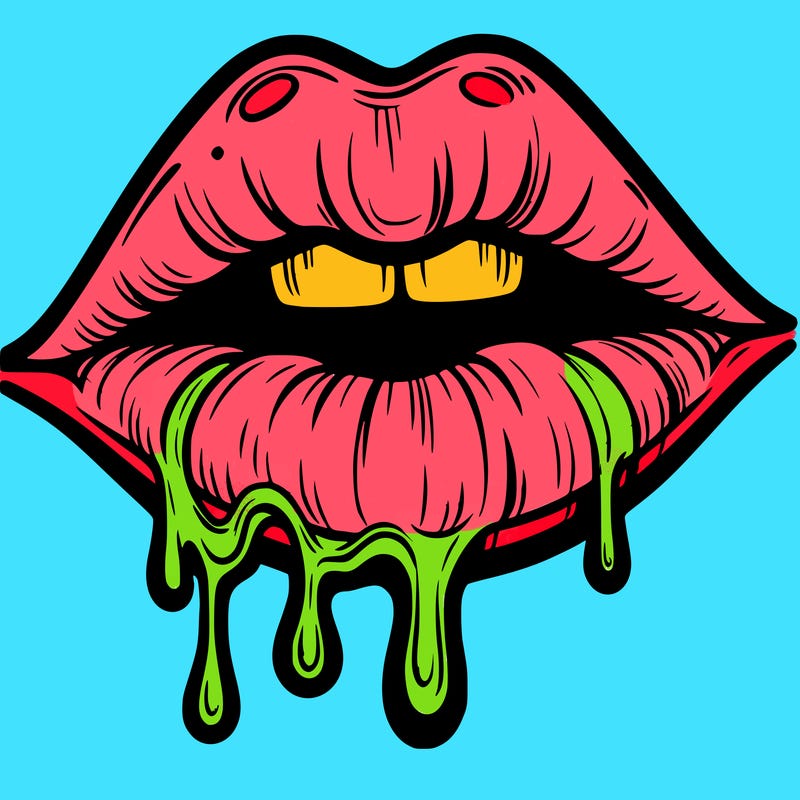 lips that look realistic and drip