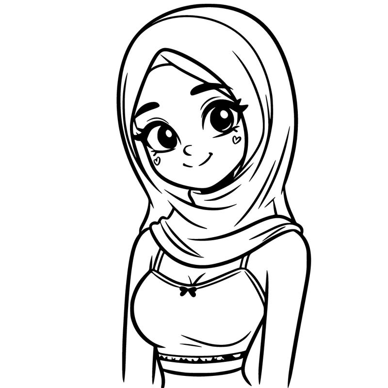 pretty girl wearing a tank top