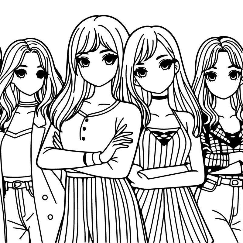 a group of 5 girls