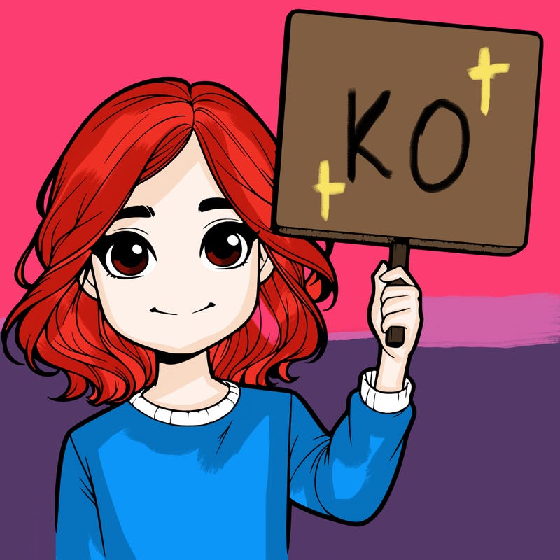 realistic girl holding up a sign