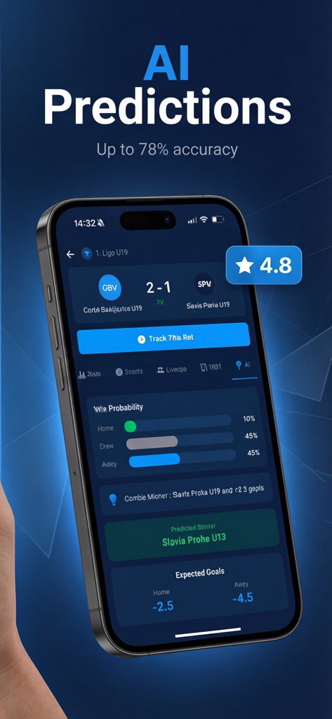 Sports Insights: Odds Compare - スポーツインサイトアプリのAI予測と試合の勝率を表示