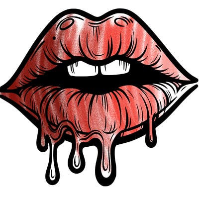 lips that look realistic and drip