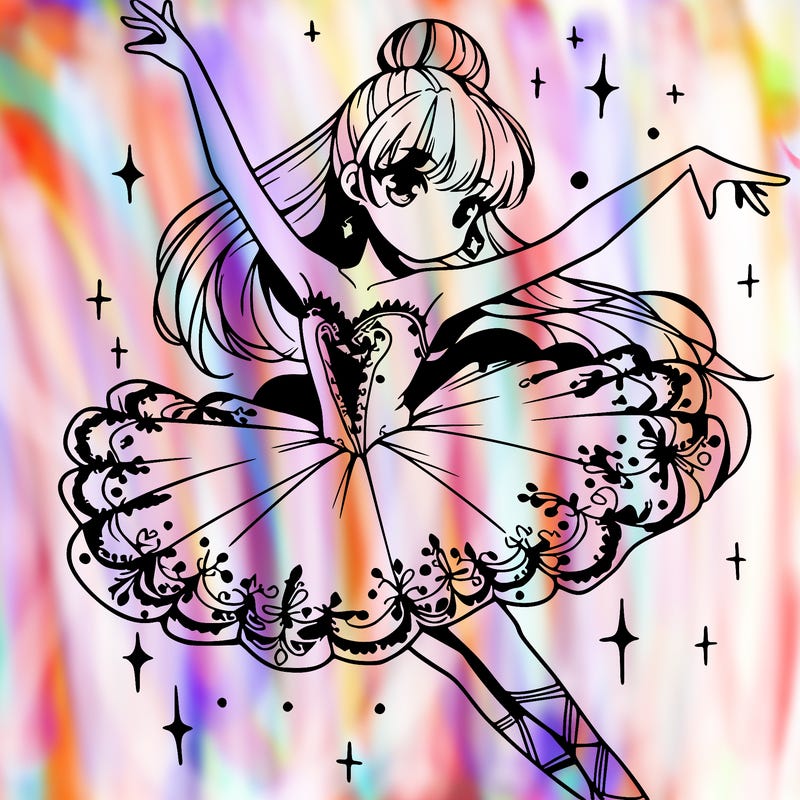 gorgeous anime ballet dancer