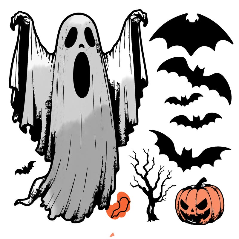 scary halloween realistic ghost