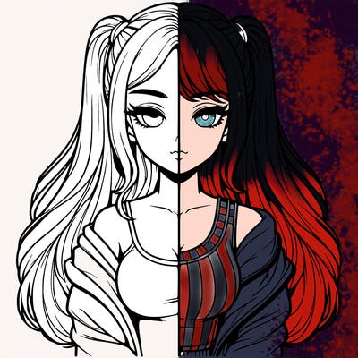 realistic girl split