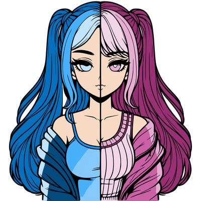 realistic girl split