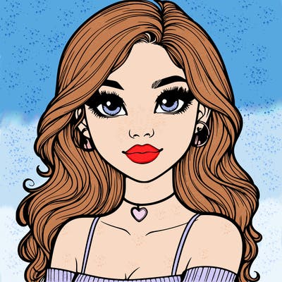 realistic pretty girl