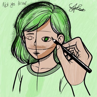 drawing a realistic person