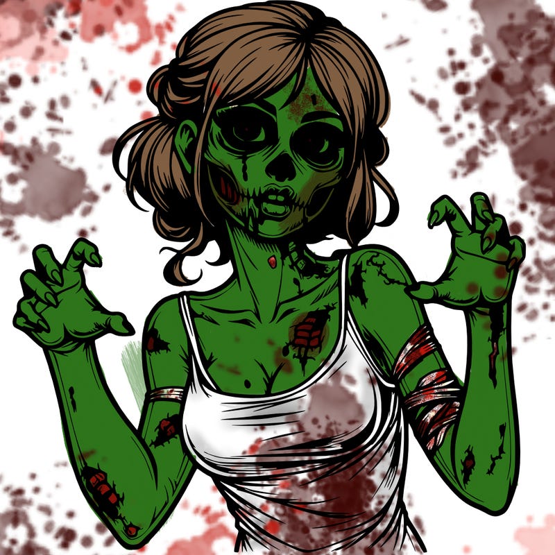 realistic zombie girl