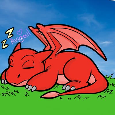 sleeping charzard