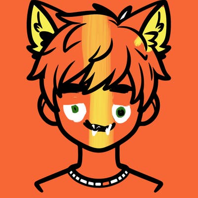 person with wolf ears