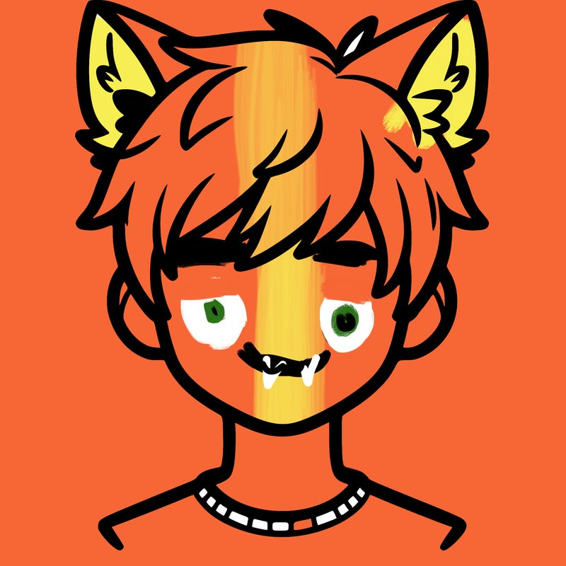 person with wolf ears