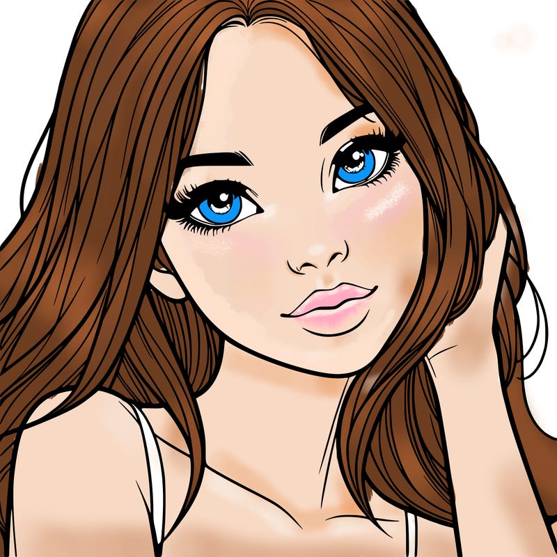 beautiful realistic girl