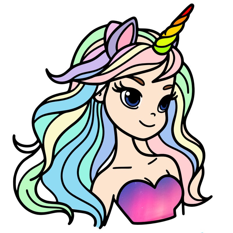 unicorn woman in person