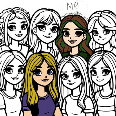 a group of teenage girls