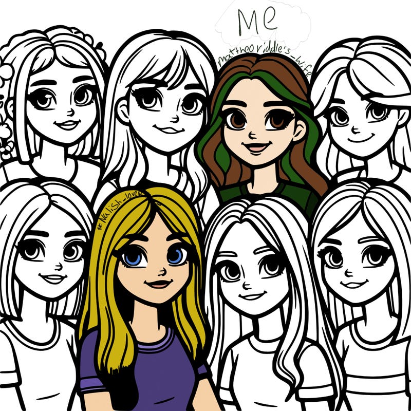 a group of teenage girls