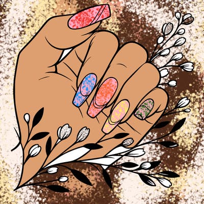 nails with french tip