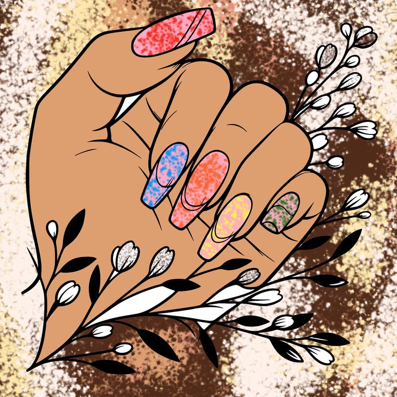 nails with french tip