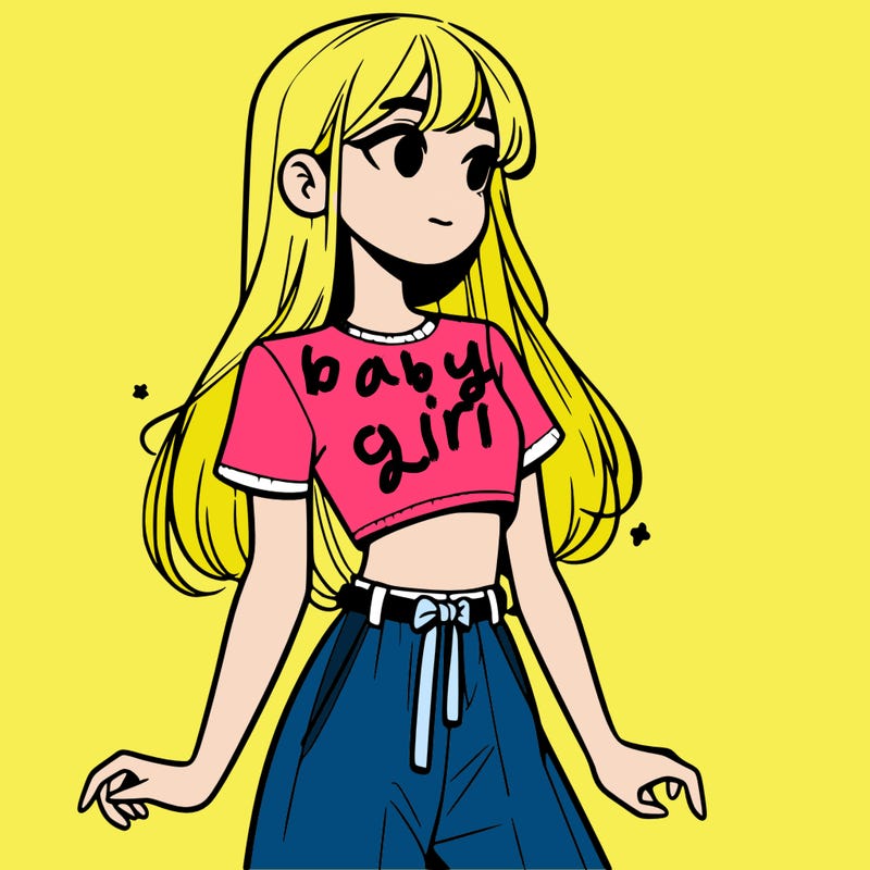 girl in a cute crop top