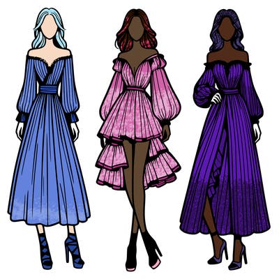 fashion models dresses