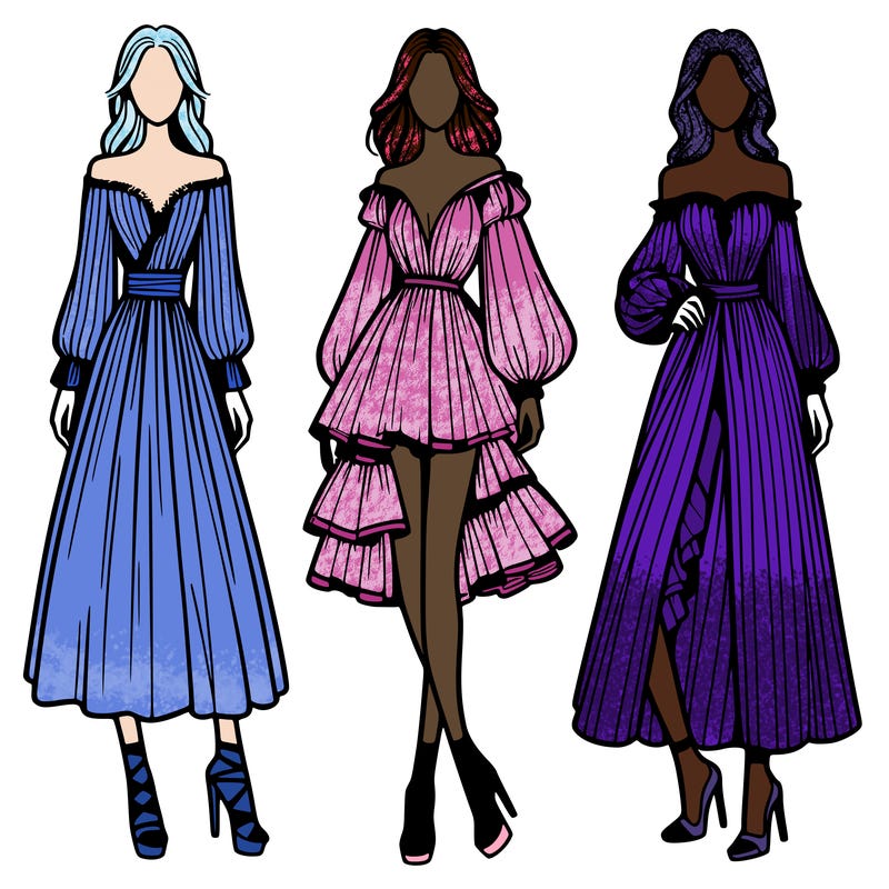 fashion models dresses