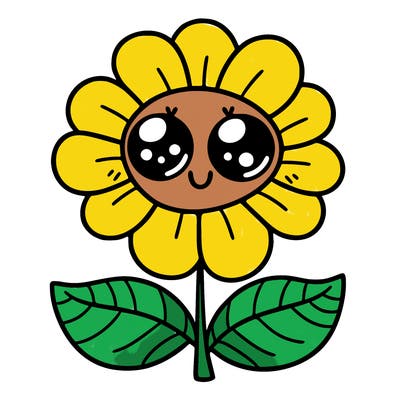 flower with eyes