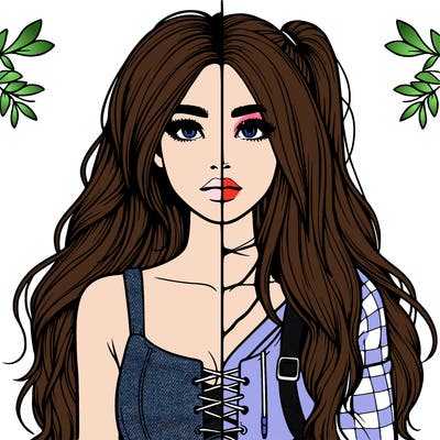 realistic girl split