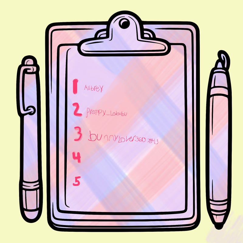 blank clip board with pen