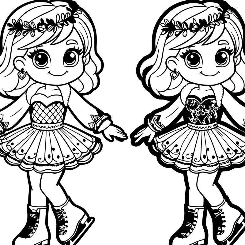 girl in fancy ice skating outfit