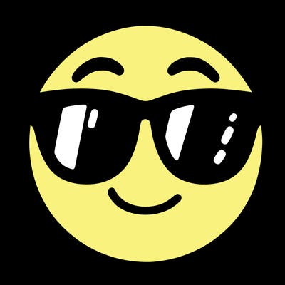 emoji with sunglasses